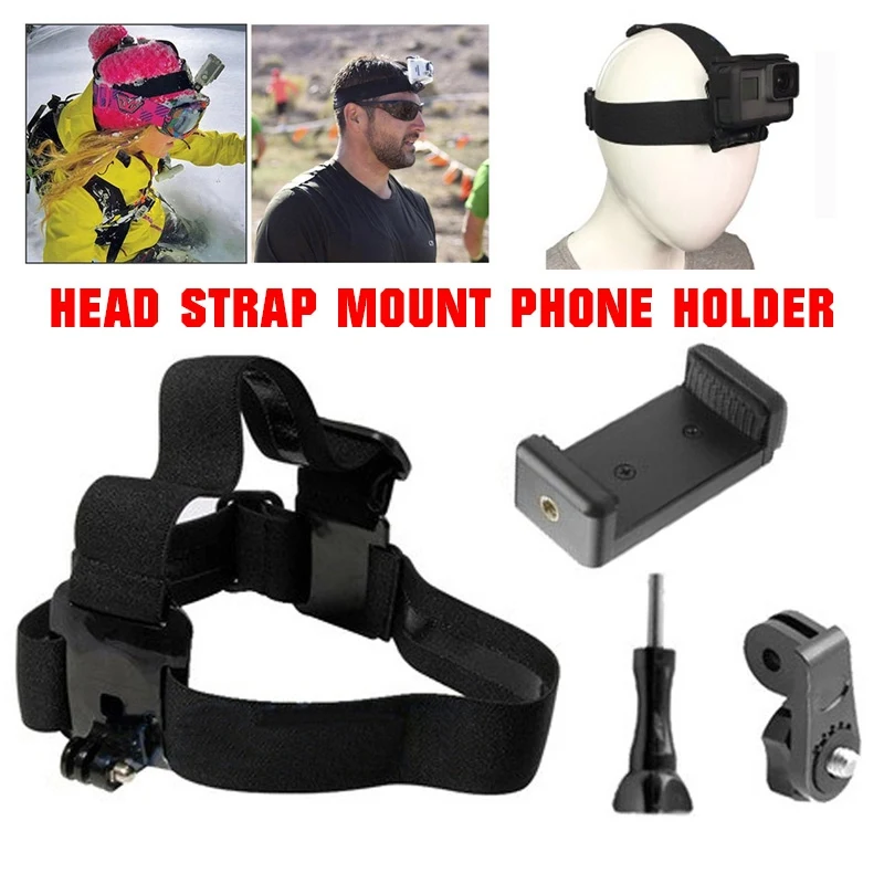 

Adjustable Head Strap Mount Phone Holder Head Strap Styling Cellphone Clip for iPhone for Xiaomi for Huawei for Samsung