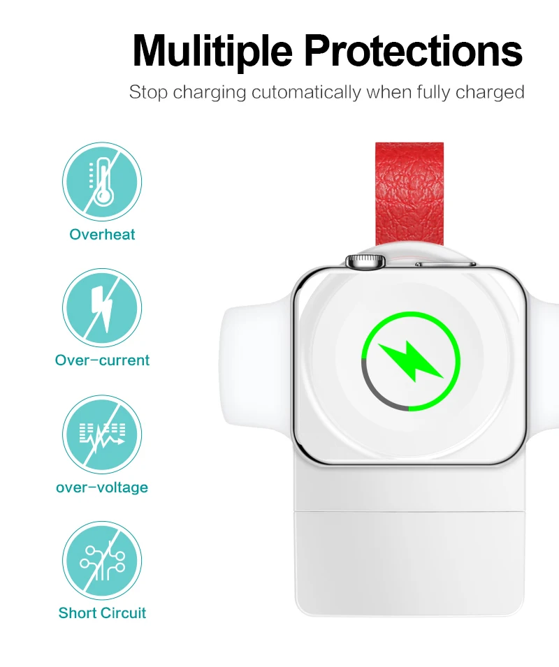 Беспроводное зарядное мини-устройство WK для Apple Watch Series 4 3 2 1 портативное быстрое магнитное зарядное устройство USB без зарядного кабеля быстрая зарядка док-станция