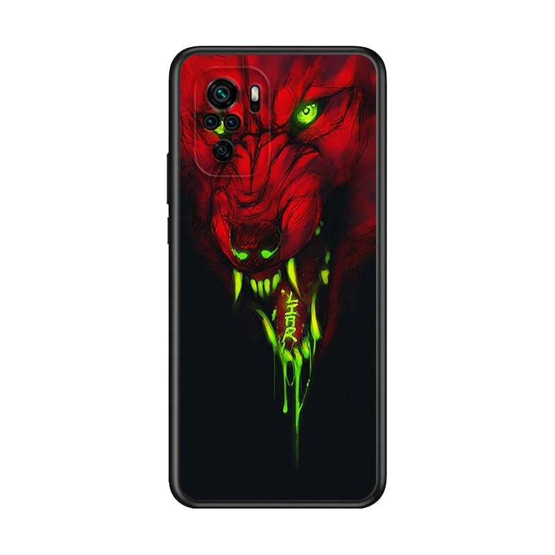 

Animal Totem Wolf Lion For Xiaomi Redmi Note 10S 10 9T 9S 9 8T 8 7S 7 6 5A 4X Pro Max Black Phone Case