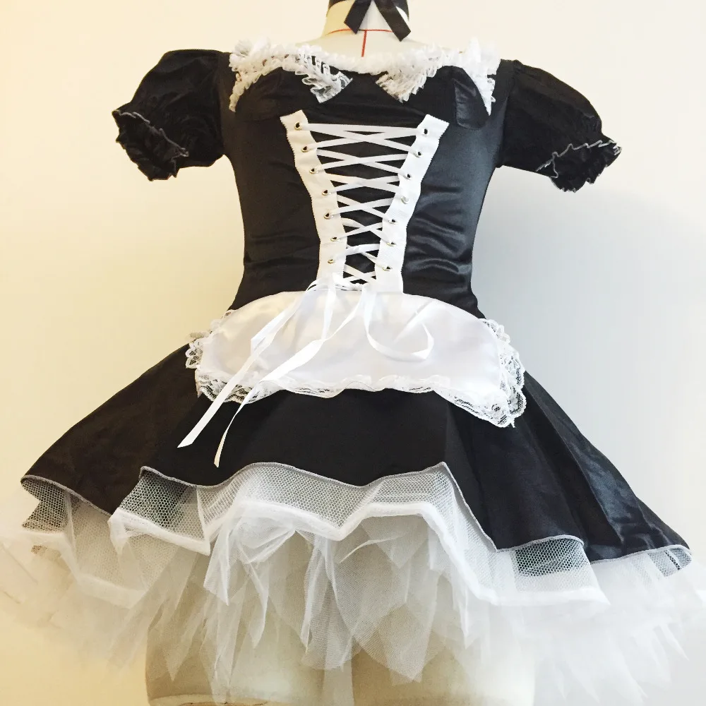 Plus Size Sexy French Maid Cosplay Lingerie Halloween Costume for Women - Exotic Servant Outfit image 5