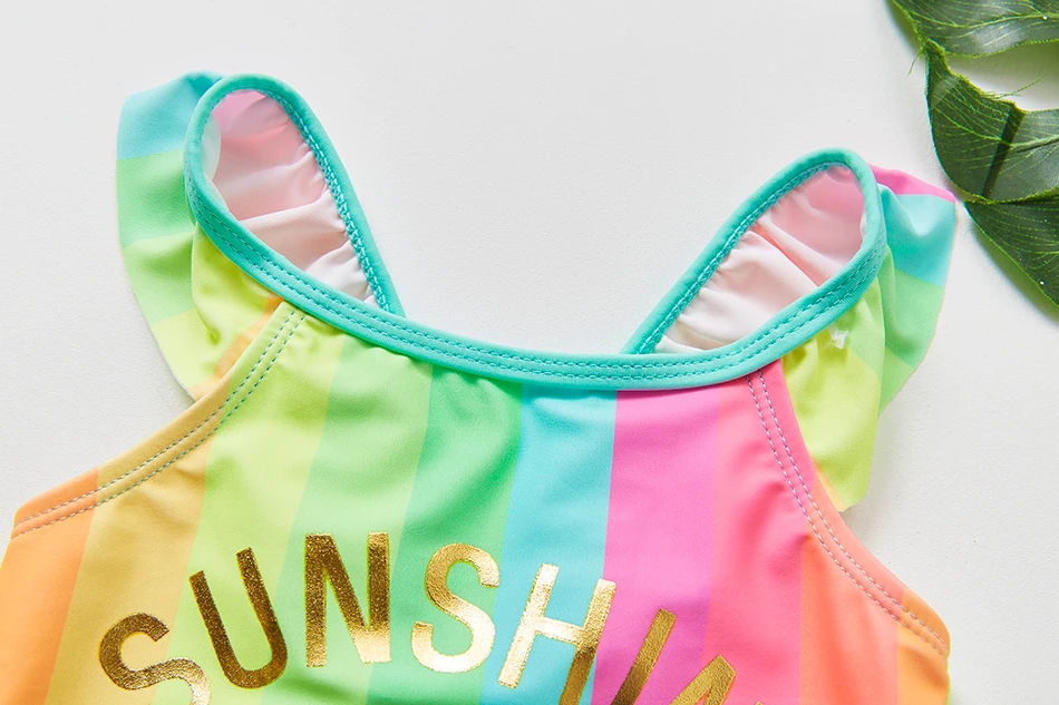 2021 Swimsuit Girls Little Mermaid One-Piece Bathing Suits 2-8years Summer Beachwear Children Cute Pink Swimwear 9001 | Спорт и