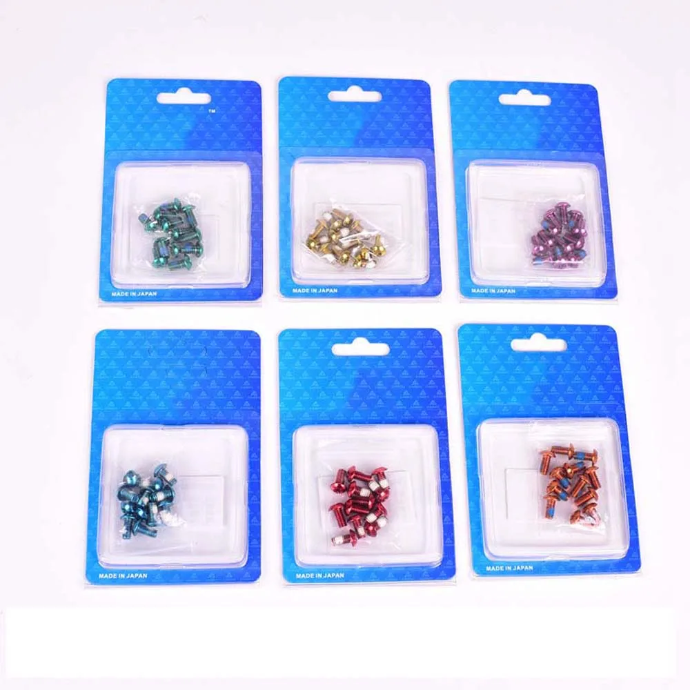 

12Pcs/Pack Colorful Bicycle Disc Brake Rotor Torx Bolts T25 M5x10mm MTB Bike Alloy Steel Disc Brake Rotor Fixing Screws