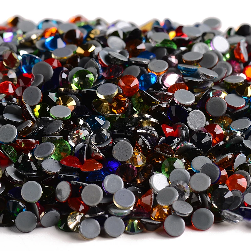 Стразы горячей фиксации стразы для одежды высокое качество SS12 SS30 из белого