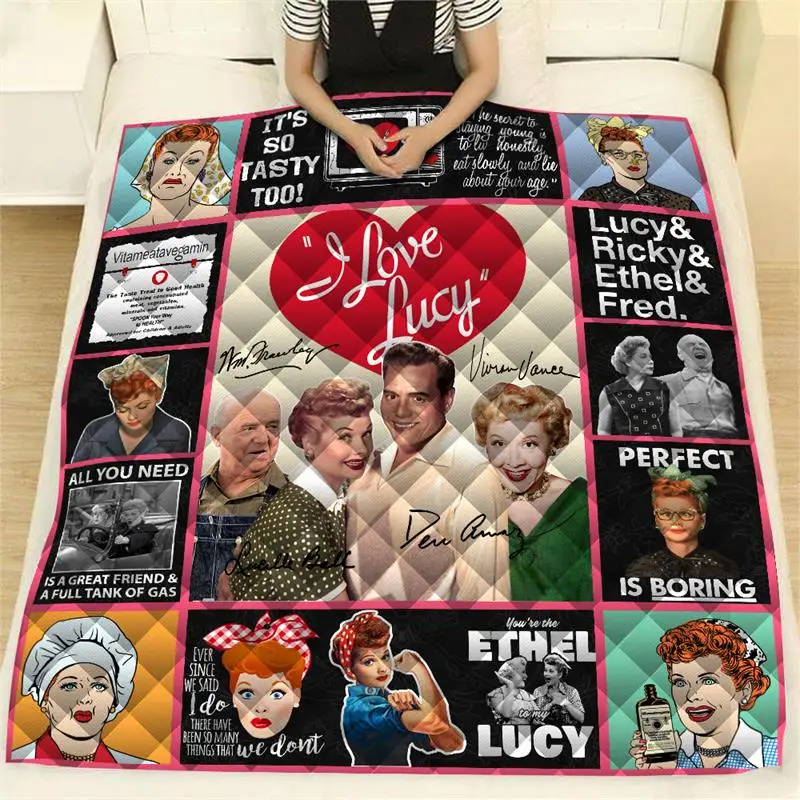 2020 Новое американское ТВ сериал Я люблю Люси одеяло с принтом всесезонное для
