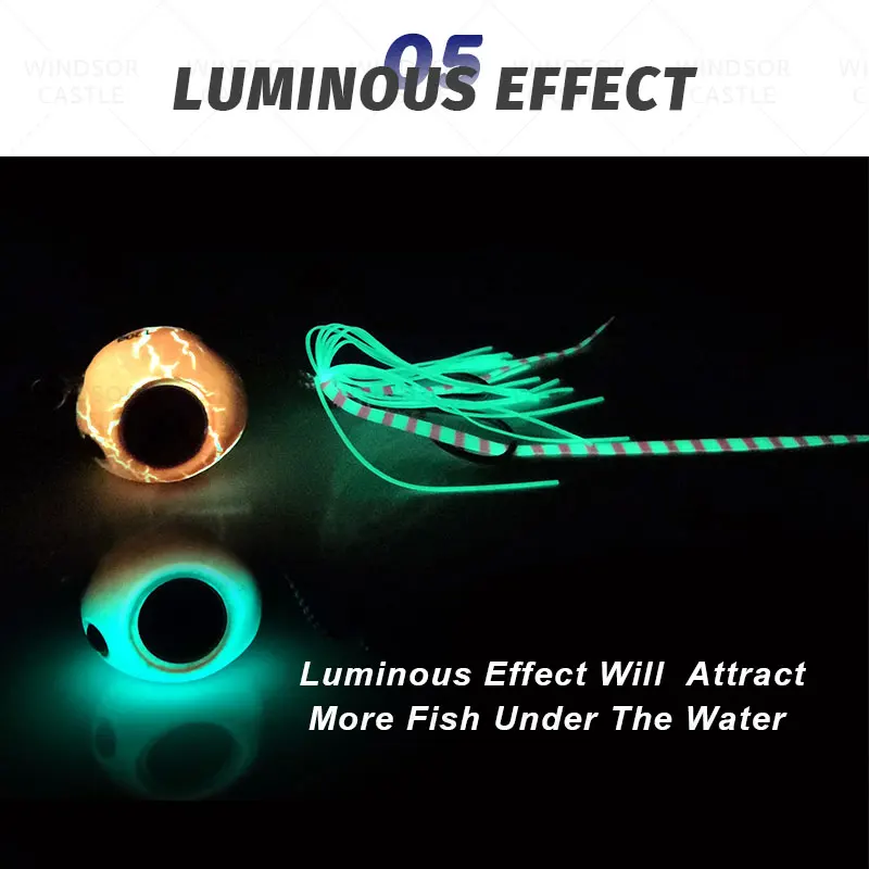 OBSESSION 60g-200g Inchiku DeepSea Metal Fast Sinking Jig Rubber Skirts Saltwater Sea-bream Fishing Lure Tai Kabura Jig Slider