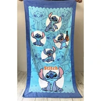 disney cute stitch baby cotton beach towel soft water absorbing breathable children adult beach towel blanket throw gift rug