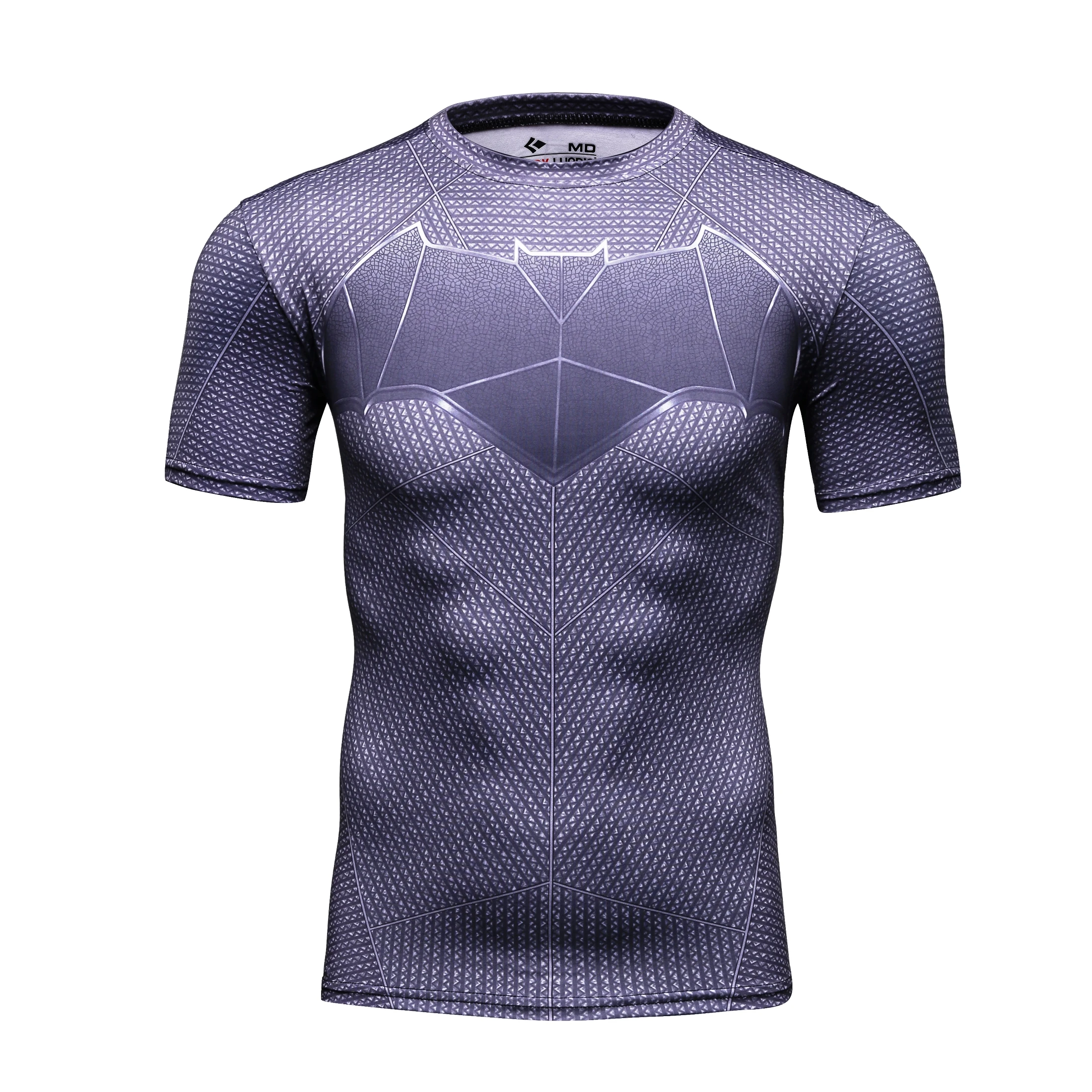 

Cody Lundi Men 3D Printed Compression Casual Anti-wrinkle Tight MMA Rashguard Workout Gym Short Sleeve Muscle Shirts For Men