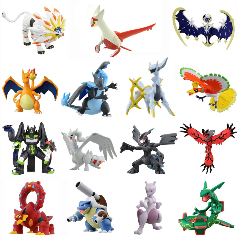 Кукла-Покемон коллекция игрушек Mega Charizard Absol Wartortle Kyogre Arceus Zekrom Reshiram Genesect Aggron |