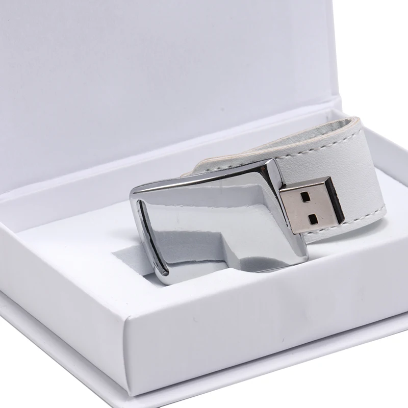 

JASTER usb flash drives U disk gift (over 1PCS free LOGO) USB 3.0 leather shell model + BOX pendrive 4GB 8GB 16GB 32GB 128GB