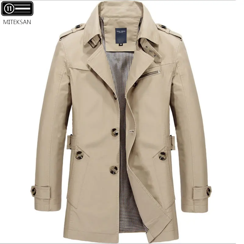 

2020 New Spring Men's Jacket Trench Gothic Fashion Coat Thin Windbreaker Business Leisure Handsome Clothes For Male Oversized