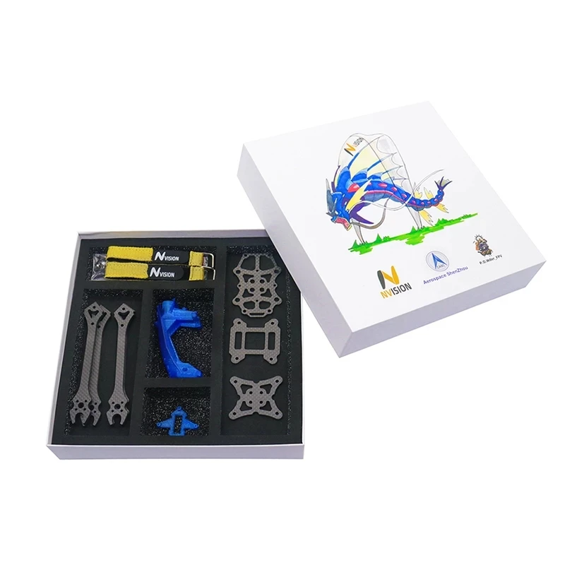 

TCMMRC Gyarados 5 inch 230mm Carbon Fiber RC FPV Frame Toothpick Kit T700 for Novice DroneQuadcopter