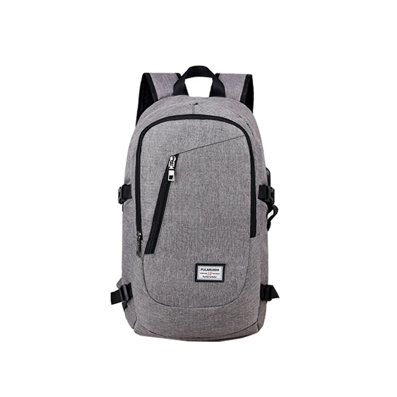 gray UOSC, модный мужской рюкзак для ноутбука, Usb зарядка, рюкзаки для компьютера, повседневные стильные сумки, большой мужской бизнес рюкзак для путешествий - Цвет: gray