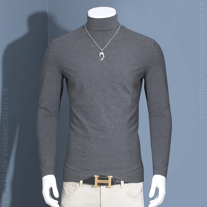 

Velvet Winter Men T-Shirt Warm Modal Cotton Tshirt