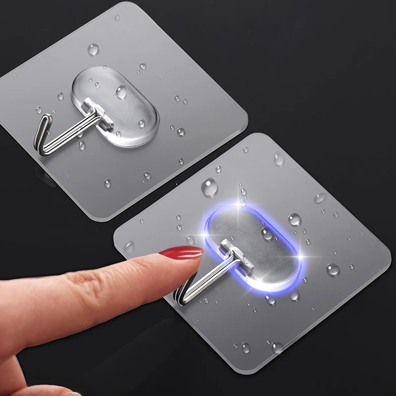 

Настенные крючки с нагрузкой 20 кг для ванной и кухни, домашнее хранилище, самоклеящиеся многофункциональные крючки, вешалка для полотенец, держатель ключей