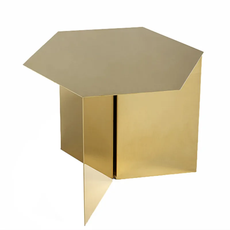 

Нордический минималистский металлический чайный столик из нержавеющей стали кофейный мини-столик для гостиной, круглый титановый зеркальный металлический столик для балкона