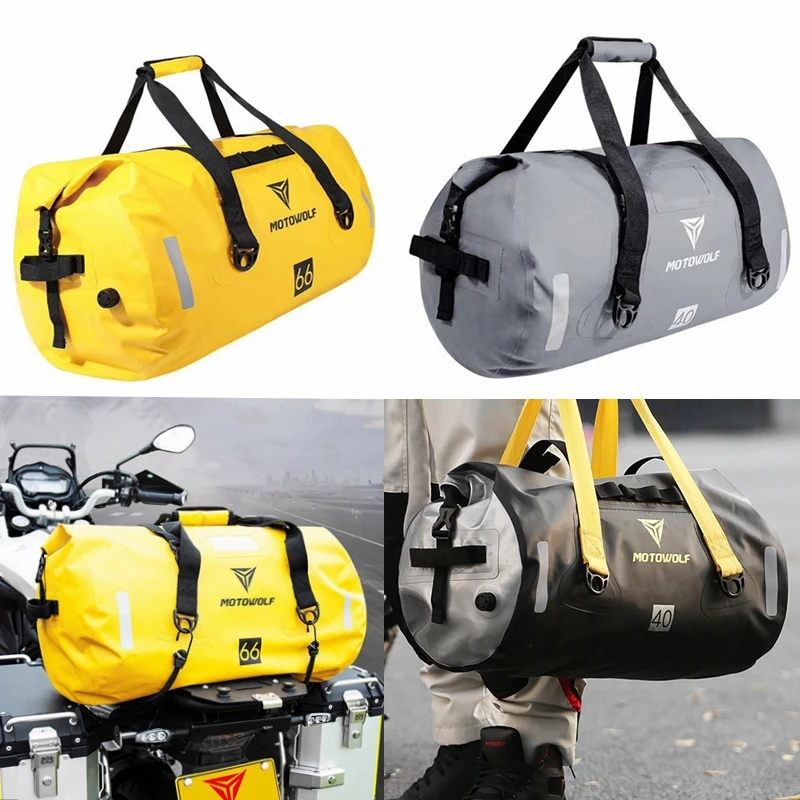 Мотоциклетная водонепроницаемая сумка на багажник дорожный уличный рюкзак для