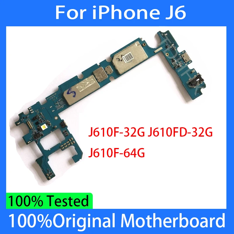 

Original 32/64GB Logic Boards Official Version Full Chips Mainboard Unlocked For Samsung Galaxy J6 2018 J610F J610FD Motherboard