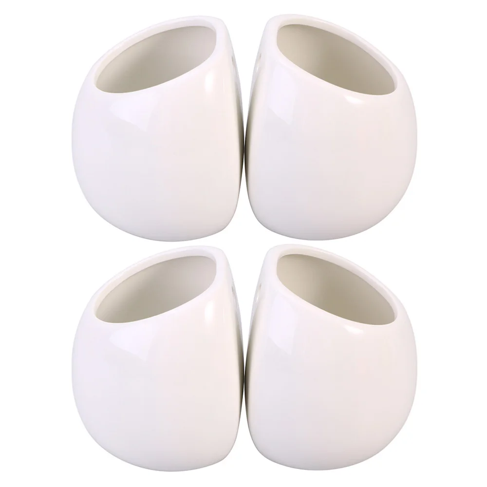 

4pcs Hanging Flower Pots Simple Wall-mounted Flower Pot Decorative Plant Pot