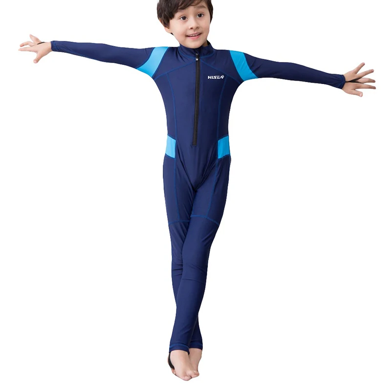Детские гидрокостюмы купальники костюмы для дайвинга с длинным рукавом