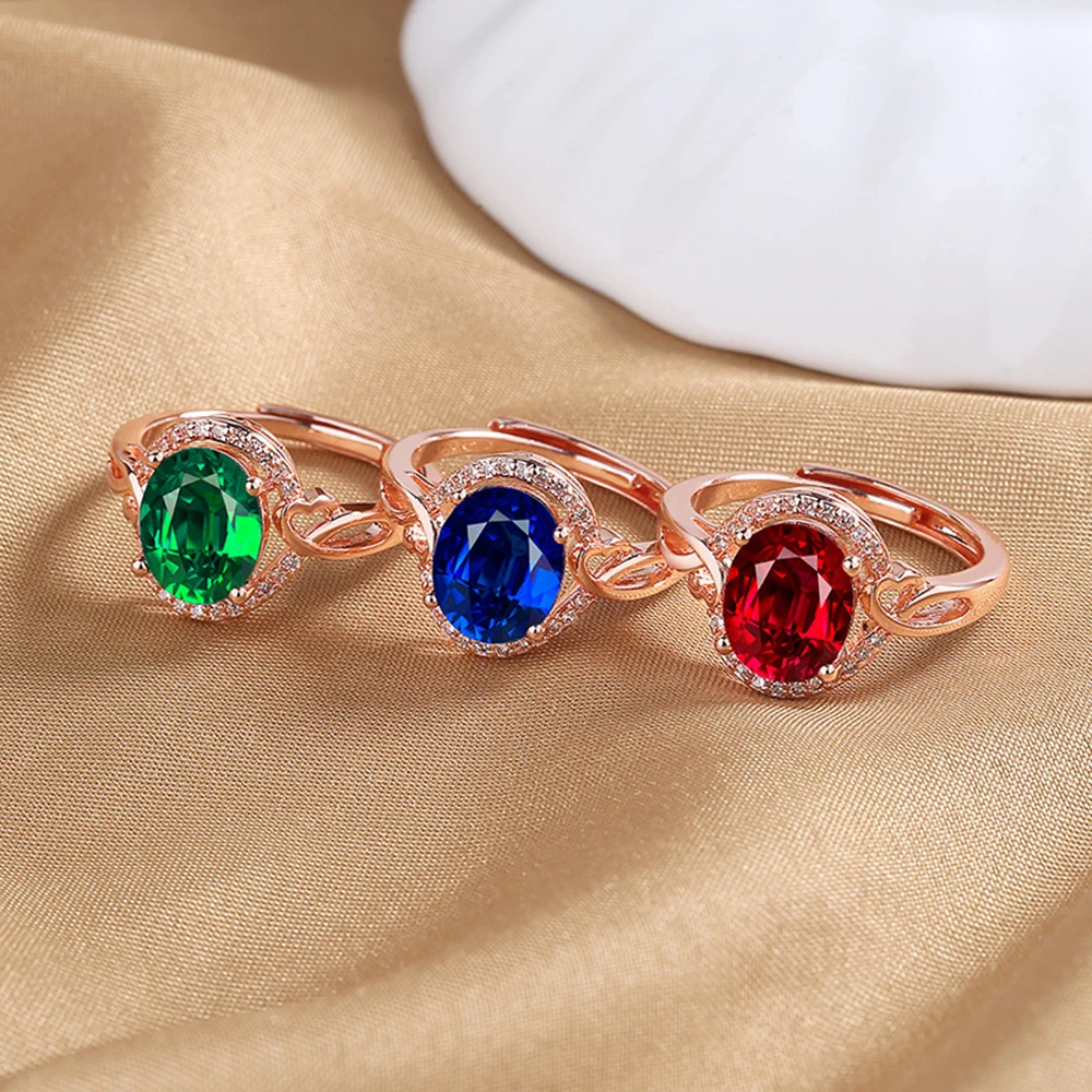 Цена за 12 шт. кольцо оптовый поставщик латунные розовые золотые паве 8*10 мм