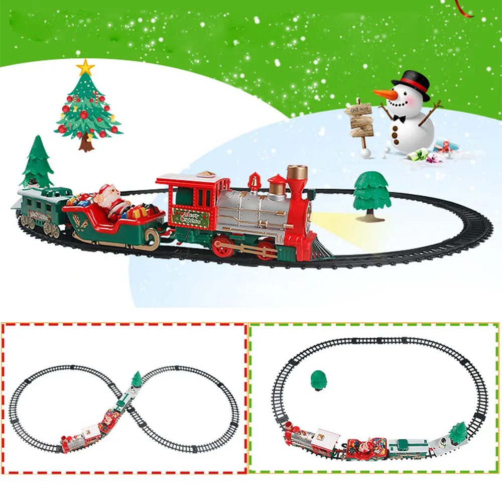 Электрический трек маленький поезд игрушки для детей имитация поезда