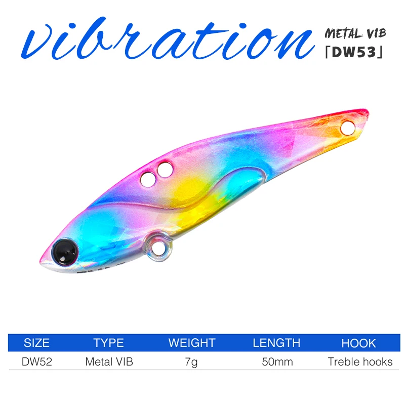 TSURINOYA металлическая Приманка VIB Blade DW52 50 мм 7 г рыболовная искусственная жесткая