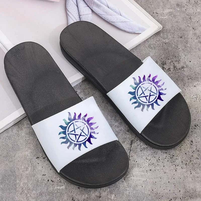 

Harajuku Fashion Pattern Shoes for Women 2021 New Style Hot Summer Beach Fashion Open Toe Sandals Non-slip Shoes
