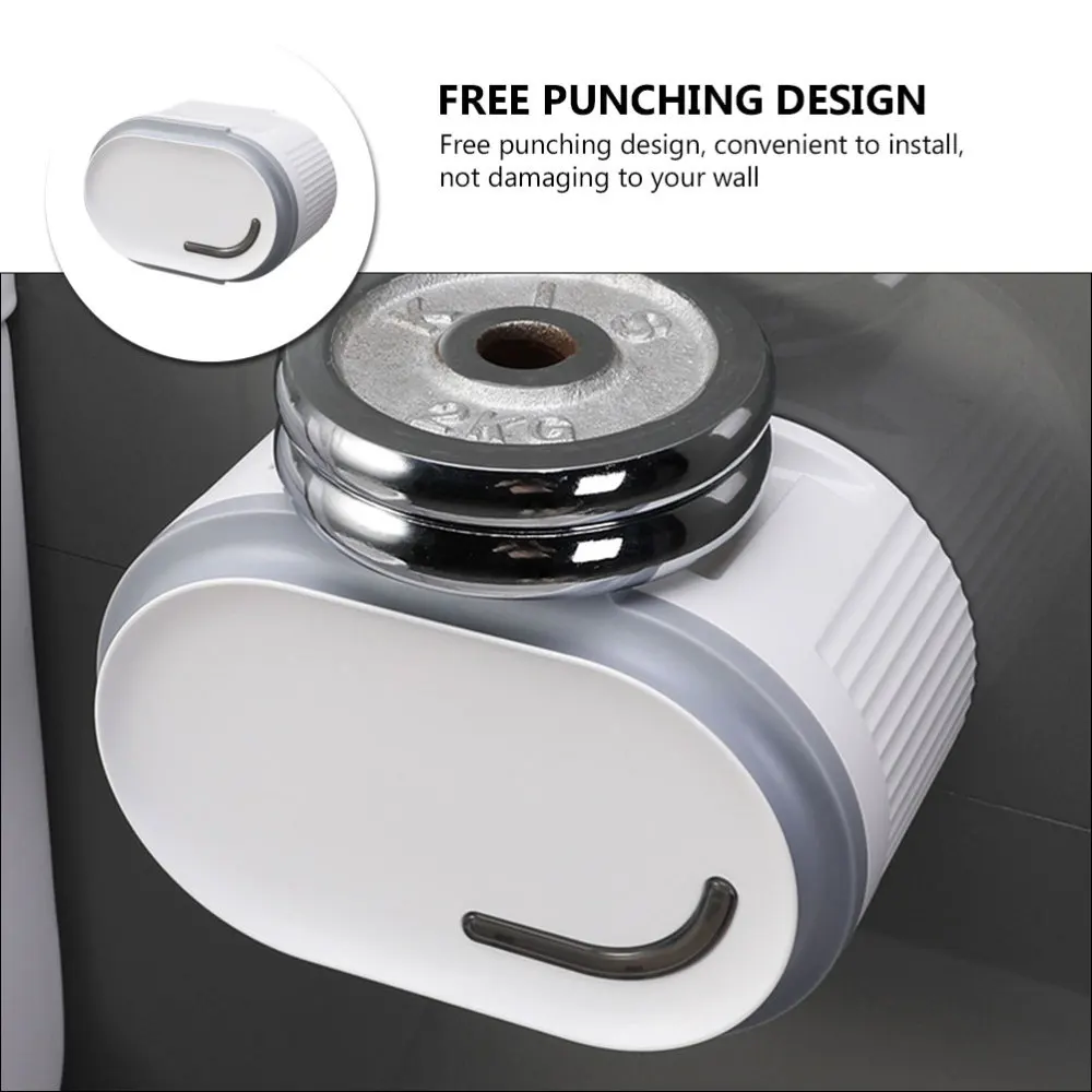 

1PC Home Bathroom Tissue Box Wall-mounted Tissue Box Multi-purpose Storage Rack
