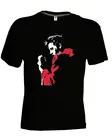 Футболка с изображением Элвиса Пресли НЕРА, короля ролла, легендарного рокера, Cotone Uomo