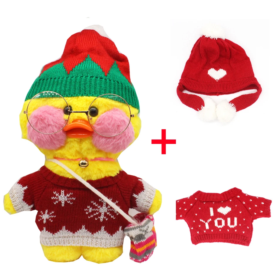 

31cm Korean Netred Wearing Hyaluronic Acid Little Yellow Duck Doll Ducks Lalafanfan Ducks Plush soft Toys Ducks Doll Birthday Gi