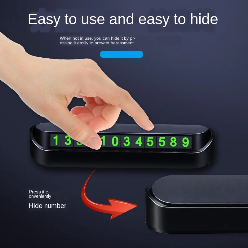 Car Styling Accessories Temporary Parking Card Phone Number Plate Telephone Park Stop Dropshipping | Инструменты