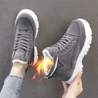 Новинка 2021, женская повседневная обувь, модные кроссовки на шнуровке, зимние сапоги на платформе, женские сапоги, теплая плюшевая женская обувь, Zapatos De