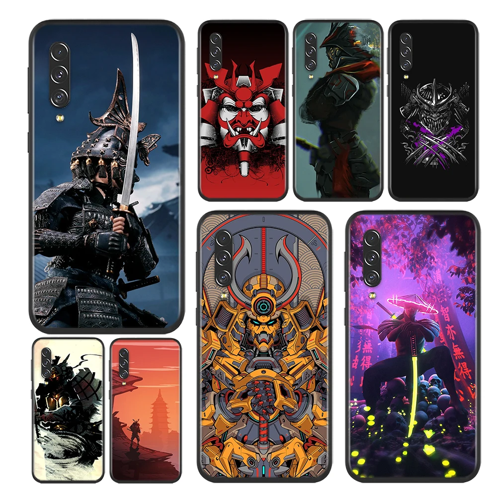 

Phone Case For Samsung A30 S A40 S A2 A20E A20 S A10S A10 E A90 A80 A70 S A60 A50S The samurai Ninja Black Soft Cover