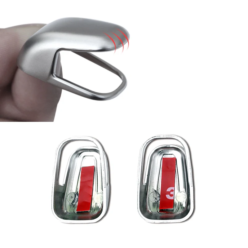 2 шт. Стайлинг автомобиля интерьер Окно B стойка крючок Серебряная обшивка для