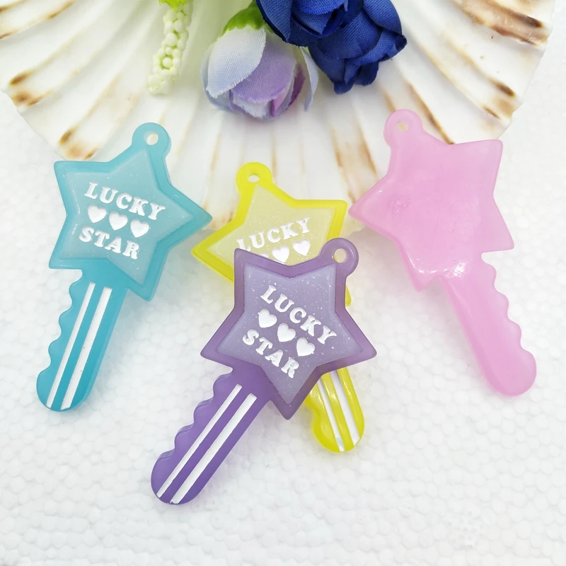 10 шт. милые звезды подвеска из смолы для ключей сделай сам аксессуары украшение |