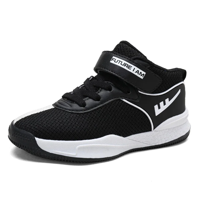 Баскетбольная обувь для мальчиков и девочек дышащие кроссовки из сетчатого