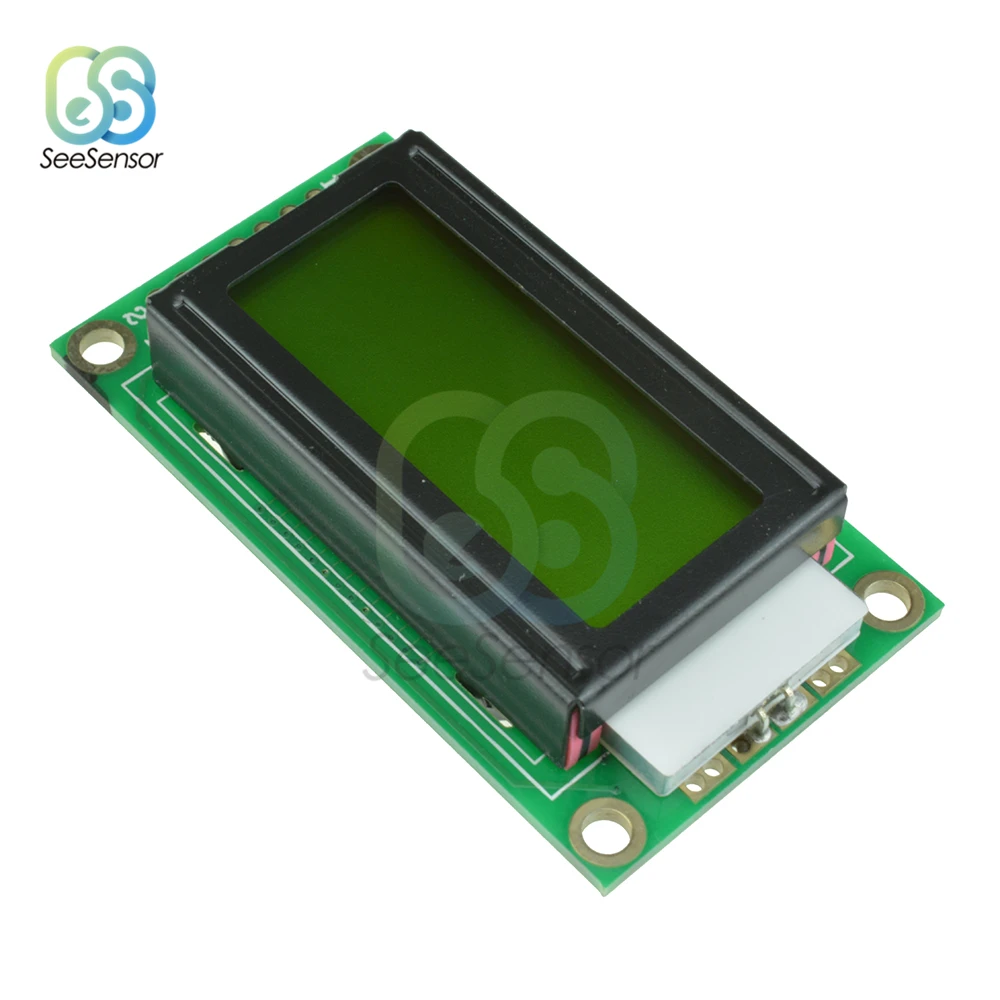0802 LCD Module 8 x 2 Character Display Screen 3.3V / 5V LED Backlight for arduino Blue/Green | Инструменты