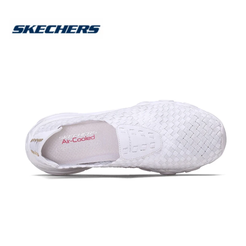 Skechers/Женская обувь на плоской подошве D'LITES белая спортивная без застежки