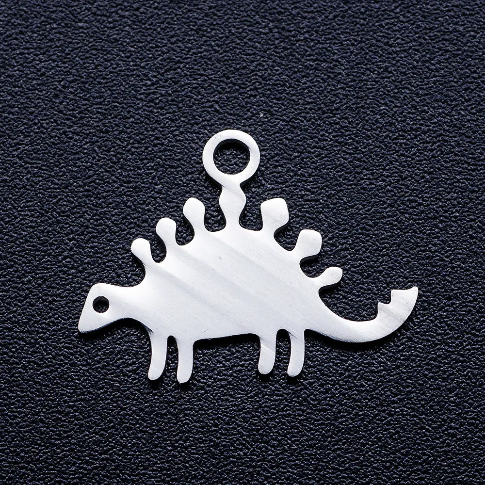 

10pcs/lot Dinosaur DIY Jewelry Charms Wholesale 100% Stainless Steel Charm for Bracelet Making Charm for Necklace Making