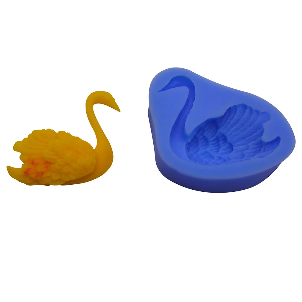 Силиконовая форма Лебедь Формочки Для помадок торта декоративное устройство для