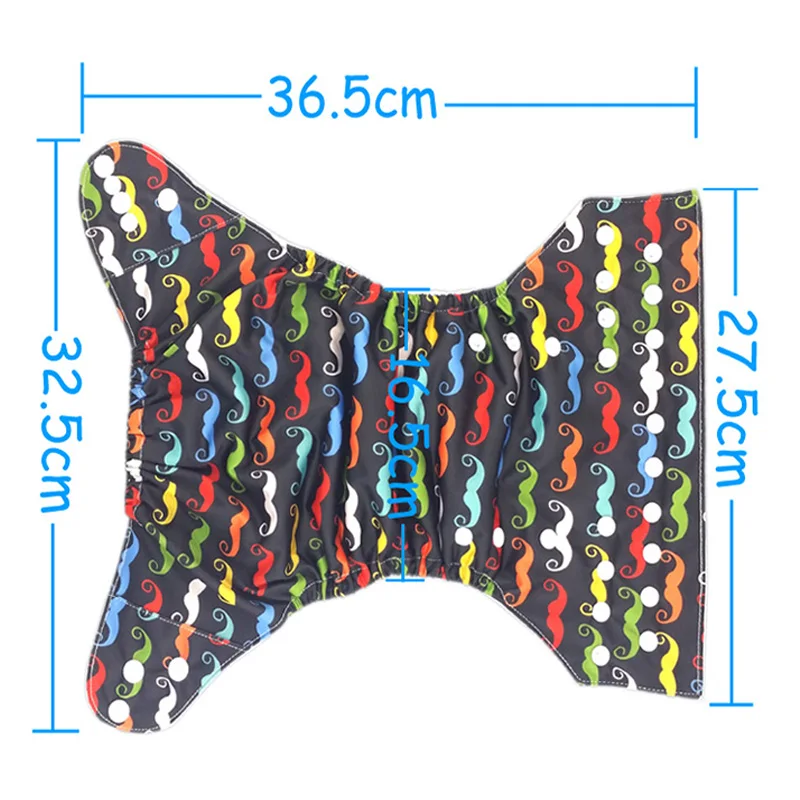 Biodegradable Pretty Pul Baby Diaper For Girls Navy Blue Letter Reusable Cloth Nappies DYQ5 | Мать и ребенок