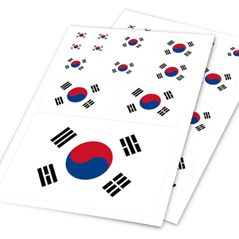 Noizzy южнокорейский флаг Национальный Баннер KOR автомобильная наклейка Виниловая