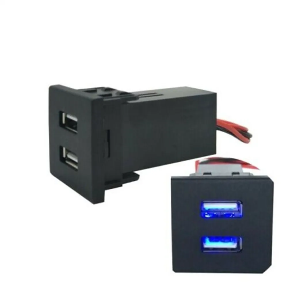 

Автомобильное зарядное устройство с двумя USB-портами, 5 В, 2,1 А + 2,1 А