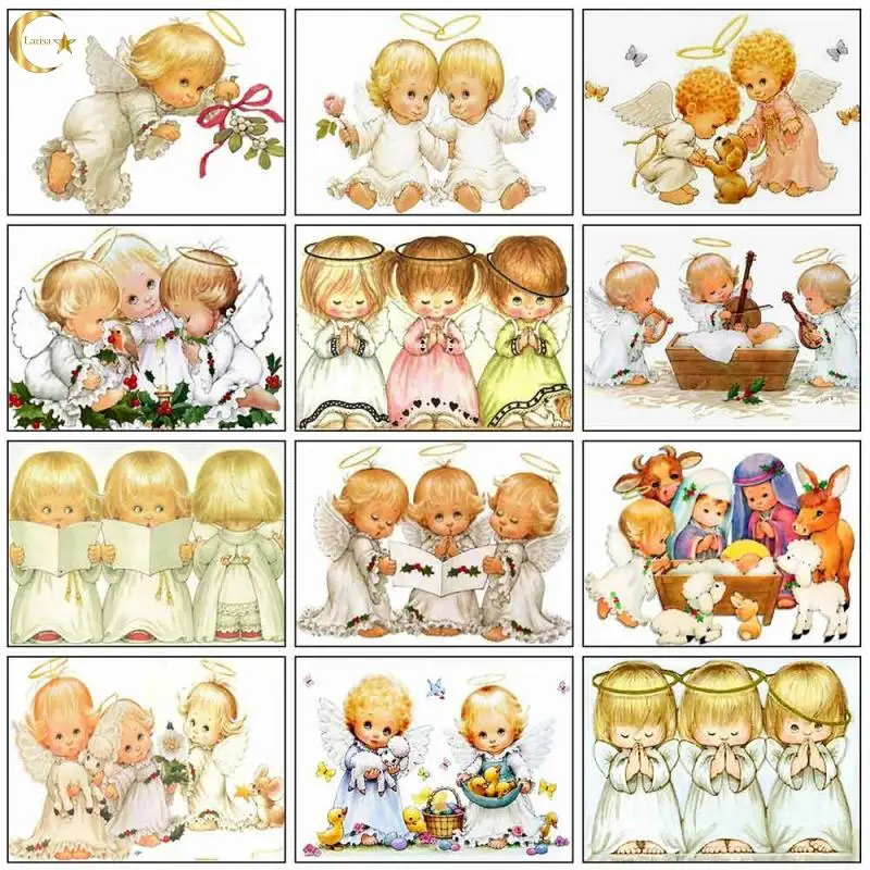 

5D DIY Full Drill Diamond Painting Angel Cartoon Diamond Embroidery Mosaic Picture of Rhinestones Cross Stitch Home Decoration