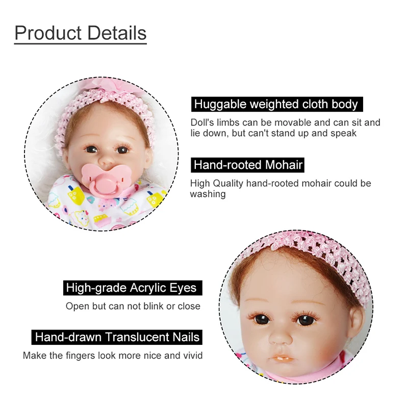 45 см полное Силиконовое боди Reborn Baby Doll игрушка очаровательные реалистичные малыша reborn corpo de silicone inteiro realista