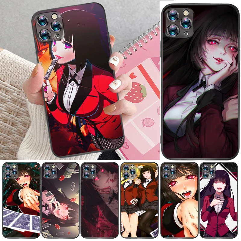 

Anime Kakegurui Jabami Yumeko Saotome Meari Painting Phone Case For iPhone 12 Pro Max SE 2020 Mini Funda Coque Cases Back Cover