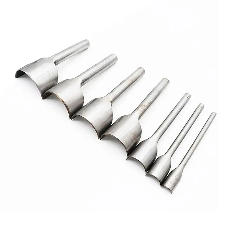 7 шт. инструменты для работы с кожей ремесло полукруглый резак Дырокол сделай сам