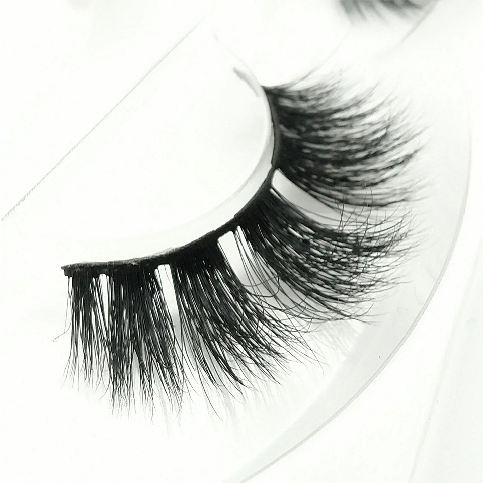 Норковые ресницы толстые натуральные накладные 100% безжалостные ручной работы