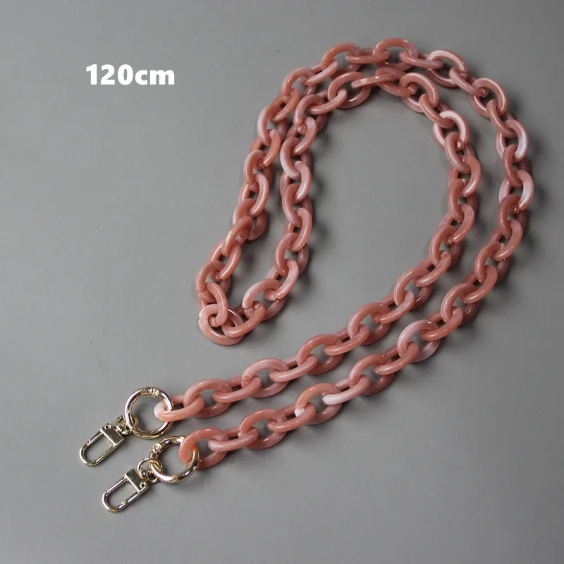 Цепочка из акриловой смолы женская круглая Съемная цепь контрастных цветов в