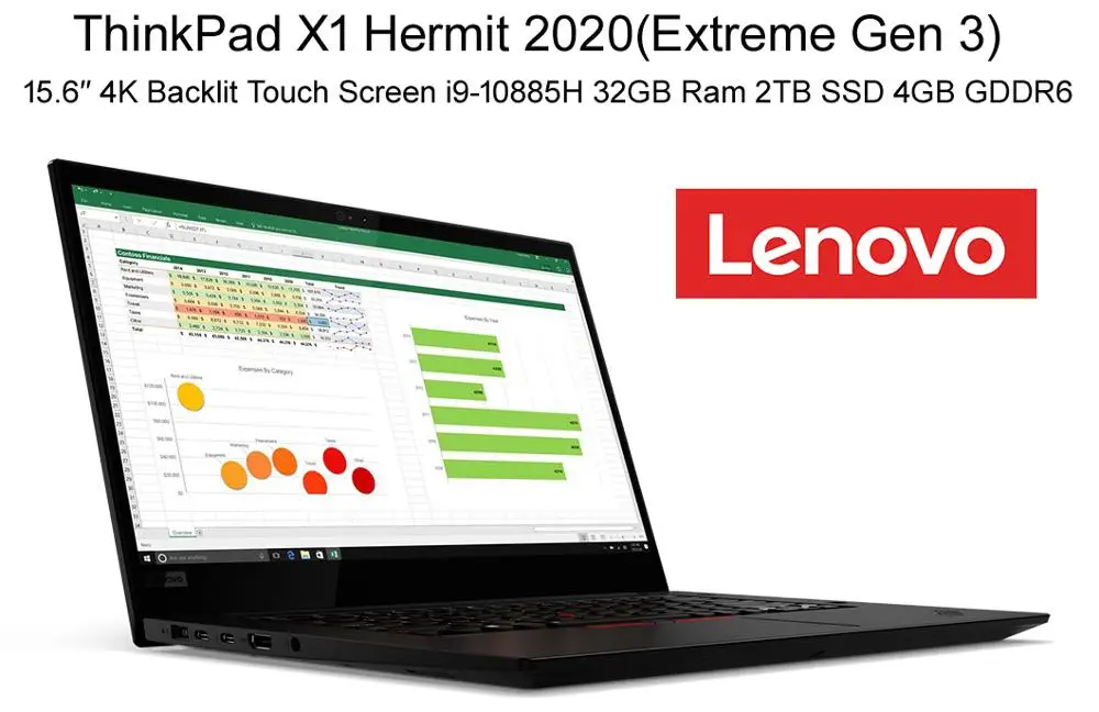 Ноутбук Lenovo ThinkPad X1 Gen 3 Hermit с i9 10885H 5 ГГц 32 Гб ОЗУ 2 ТБ SSD 15 6 дюйма 4K Touch GTX 1650Ti